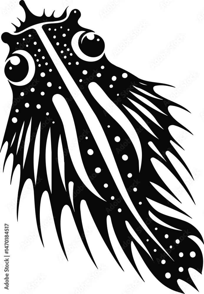 Obraz premium Walking Fish Graphic