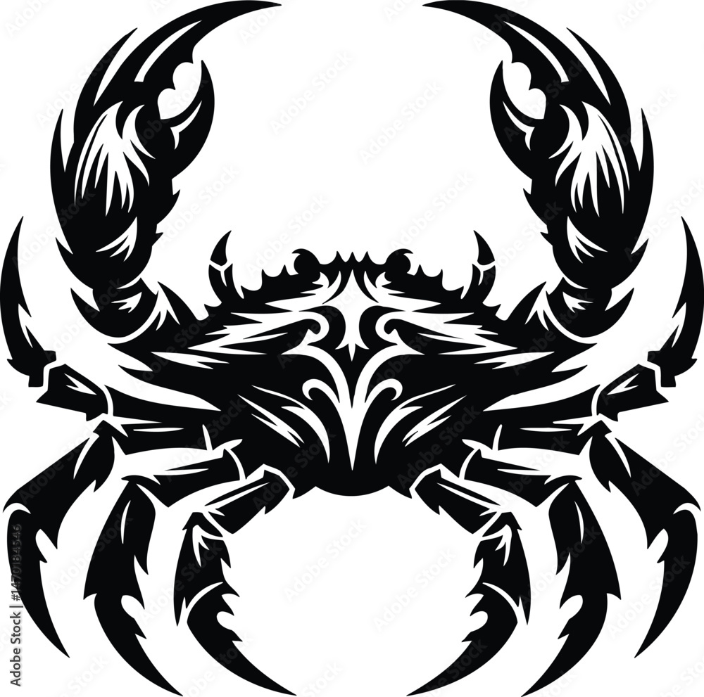 Fototapeta premium Ancient King Crab Symbol