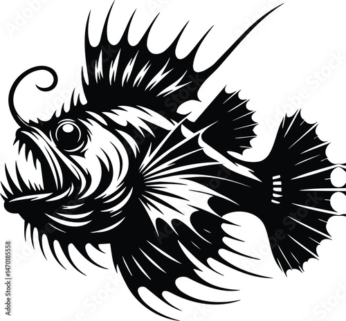 Anglerfish Lure Silhouette