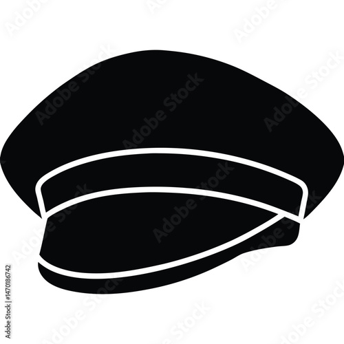 bus driver element isolated bus driver s cap on white background