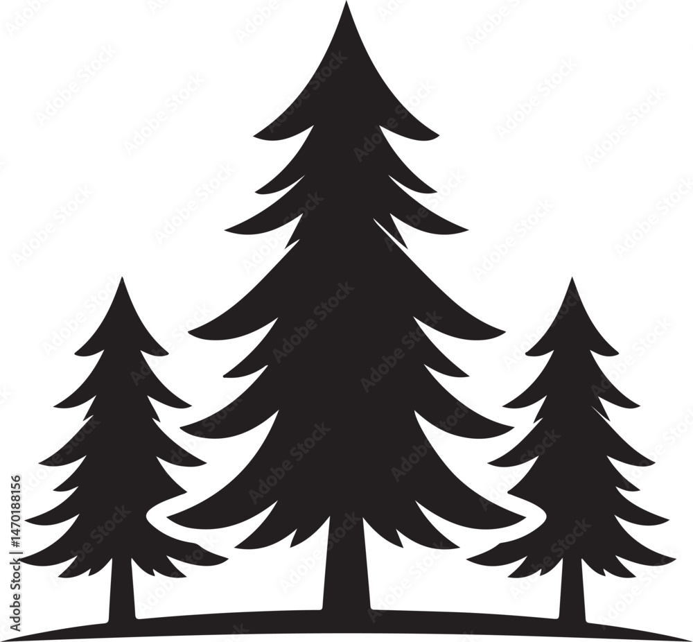 Camping tree vector Camping tree vector