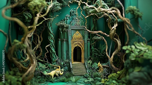Jungle Temple Diorama.