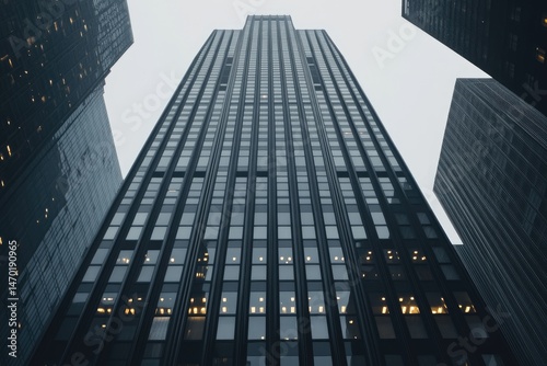 Wallpaper Mural Skyscraper viewed from below Torontodigital.ca