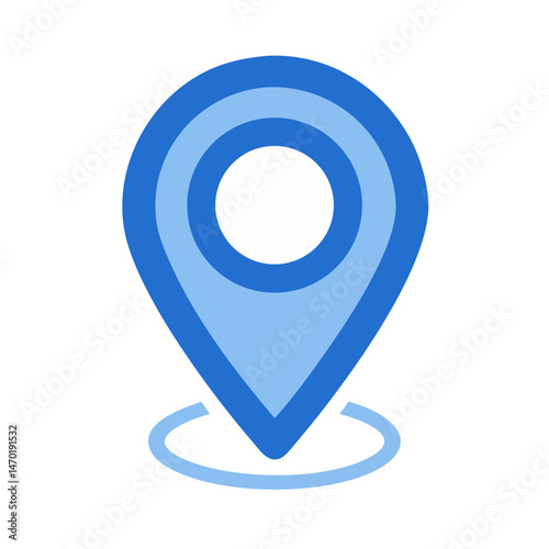 Map Pin Icon – Geolocation and Store Location Symbol