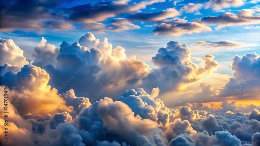 Fototapeta premium Transparent Cloud Formations on White Background – Various Sizes in Minimal Style