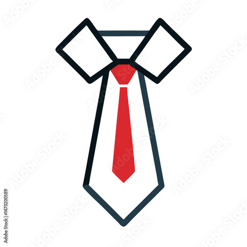 Necktie Icon – Business and Professional Attire Symbol