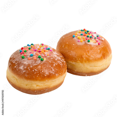 Wallpaper Mural Two sufganiyot isolated on transparent background. Torontodigital.ca