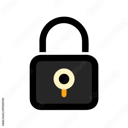 Padlock Icon – Privacy and Lock Feature Symbol


