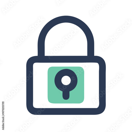 Padlock Icon – Privacy and Lock Feature Symbol

