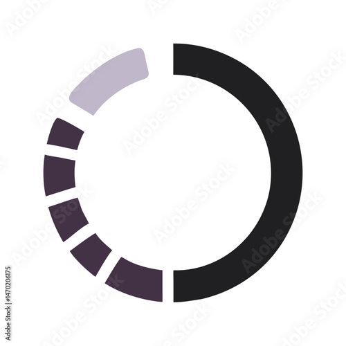 Partial Circular Loader Icon – Progress and Loading Symbol