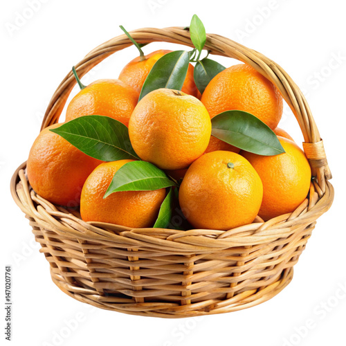 tangerines in a basket