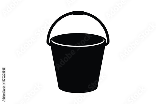 Bucket  Silhouette Vector bundle  illustration, Bucket  Silhouette