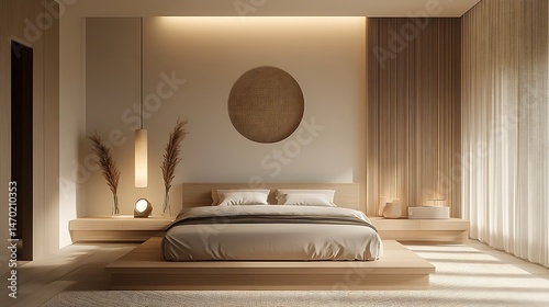 Minimalist Japanese Bedroom Design.