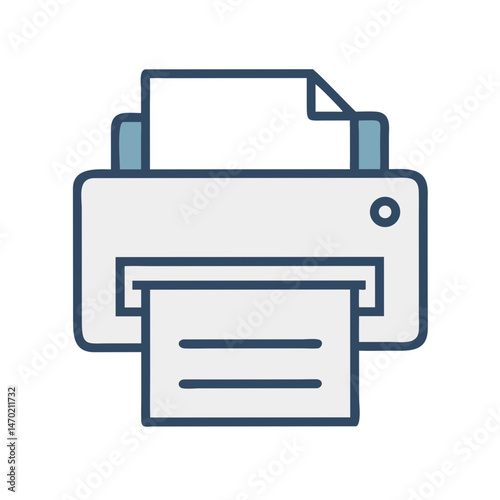 Printer Icon – Print Function and Printing Symbol