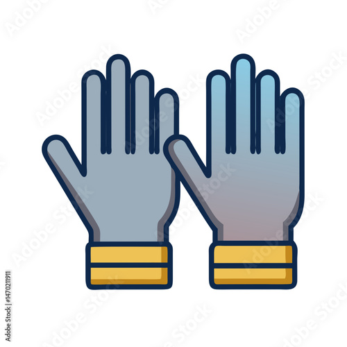 Protective Gloves Icon – Hand Safety and Protection Symbol