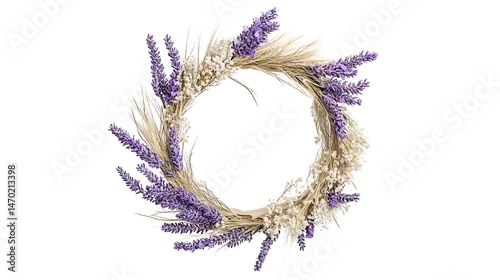 Lavender Wheat Wreath Frame.