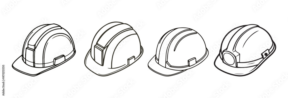 Fototapeta premium Silhouette construction tools Set Construction Hand Tools vector illustrator