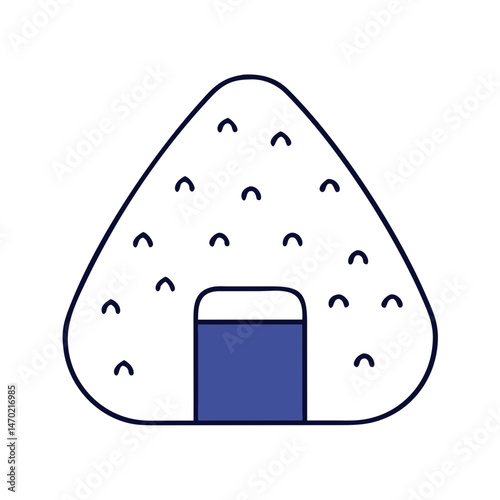 Rice Ball (Onigiri) Icon – Japanese Food and Snack Symbol