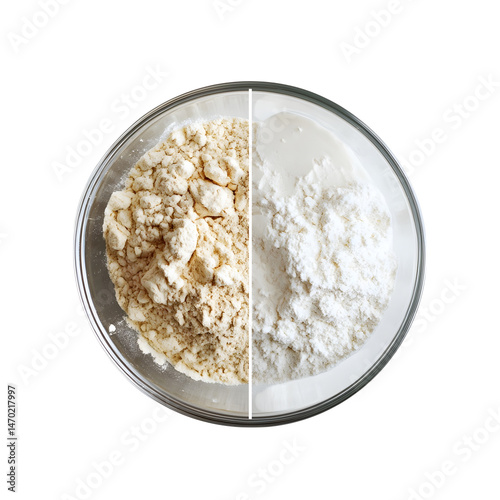 bread flour wheat flour all-purpose flour isolated on transparent background