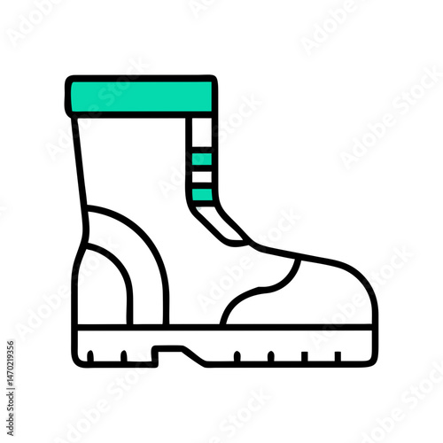 Safety Boots Icon – Industrial Footwear Protection Symbol