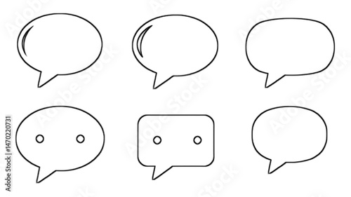 comment icon speech bubble symbol Chat message icons - talk message Bubble chat icon. chat logo template