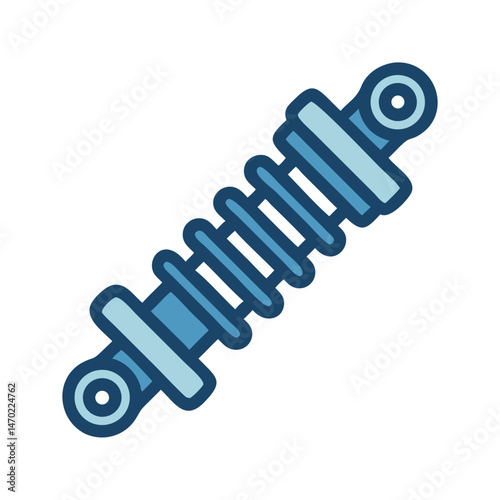 Shock Absorber Icon – Suspension System Symbol for Vehicle and Automotive Parts