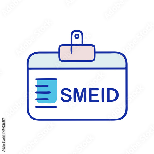 SME ID Badge Icon – Small and Medium Enterprise Identification Symbol for Business