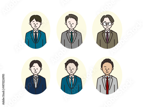 ビジネスアイコンセット_男性