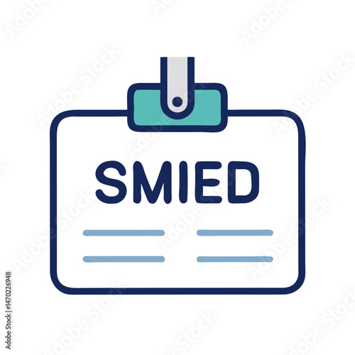 SME ID Badge Icon – Small and Medium Enterprise Identification Symbol for Business