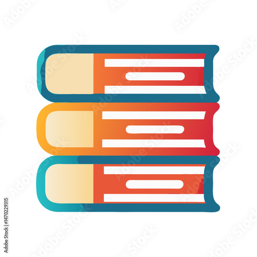 
Stacked Books Icon Representing Study Material and Academic Resources