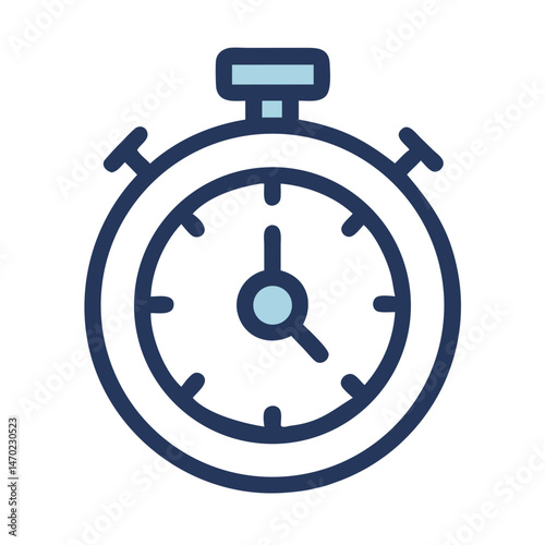 Stopwatch Icon Representing Time Management and Task Efficiency