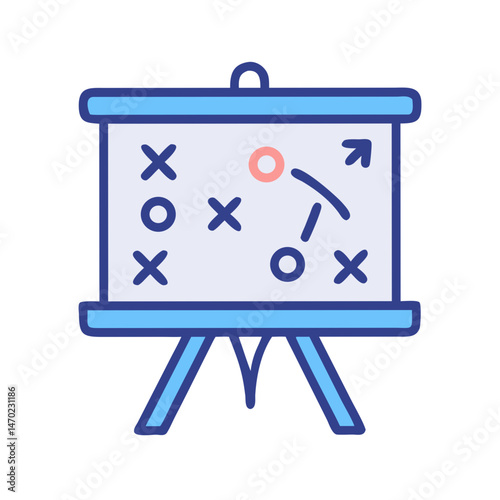 Strategy Board Icon Representing Business Planning and Goal Setting