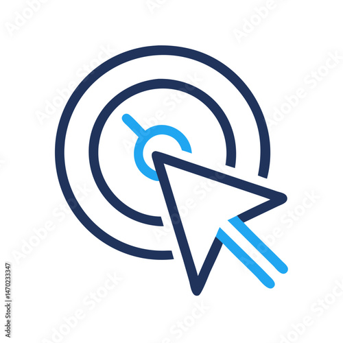Target Cursor Icon Representing Precision Selection and Focused Targeting