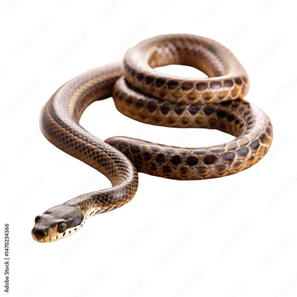 snake on white background snake on white background