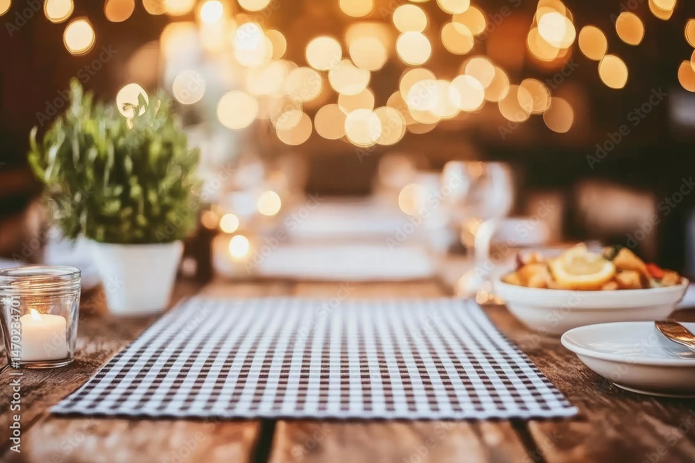 Rustic Dining Table Setting