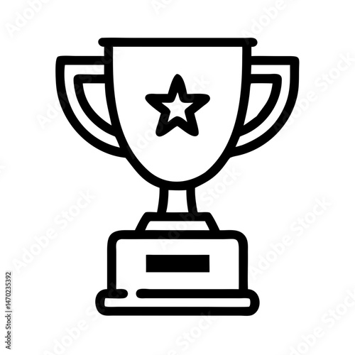 Trophy Icon Representing Academic Achievement and Scholarly Excellence