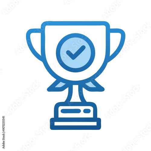 Trophy Icon Representing Verified Achievement and Official Recognition