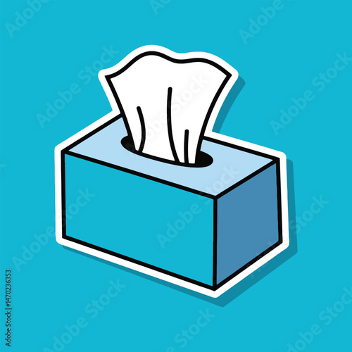 Tissue box cartoon vector icon illustration cartoon concept