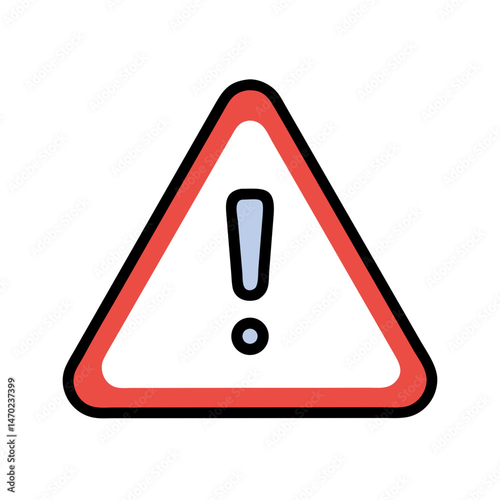 Warning Triangle Icon Representing Alert Notification and Caution Symbol Warning Triangle Icon Representing Alert Notification and Caution Symbol
