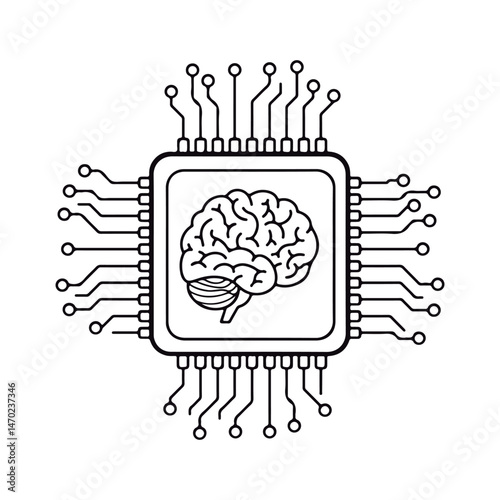 Brain Chip. Neural Chip. Brain Technology.
