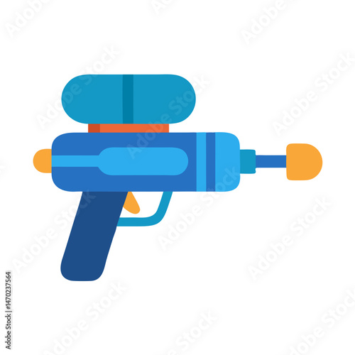 Water Gun Blaster Icon Representing Toy Weapon for Outdoor Play