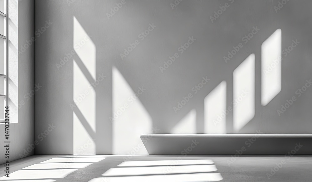 Naklejka premium Sunlit, Modern Interior