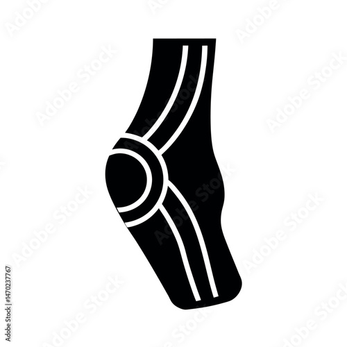 arthritis black line icon for digital and print