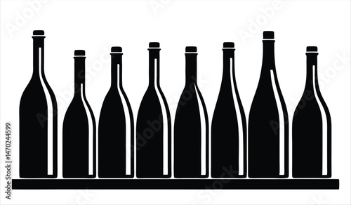 Conceptual Illustration of Alcohol and Chess, A Symbol of a Strategic Game or Nightlife On White Background
