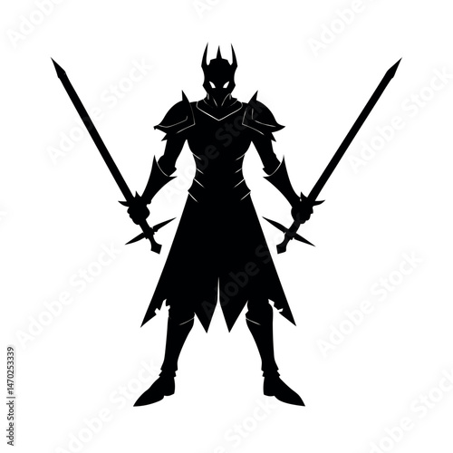  knight swords silhouette.
