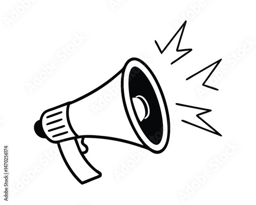 Simple Audio & Speaker Symbol Pack, Mute & Volume Adjustment Icons, On White Background
