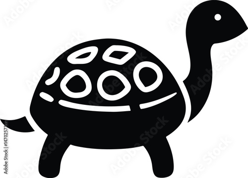 Decorative Shell Tortoise – Detailed Wildlife Illustration