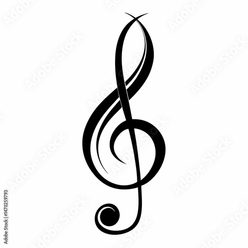 treble clef and notes