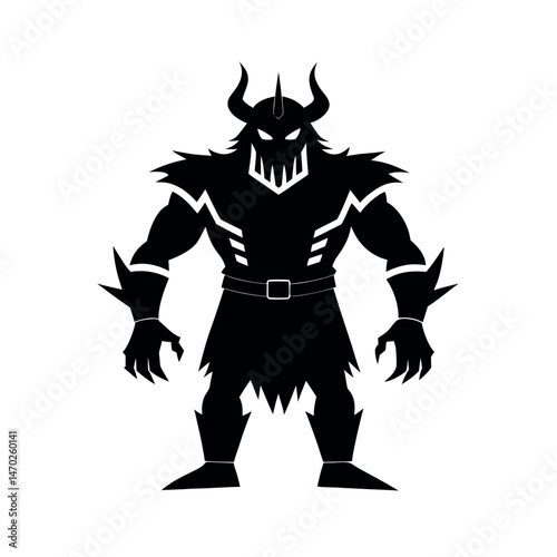 Fierce Barbarian Robot Costume Vector