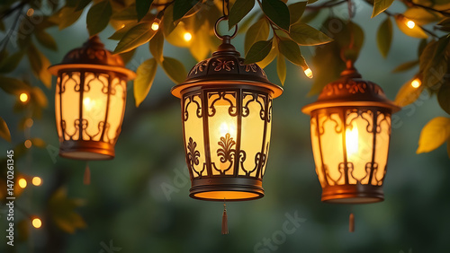 old lantern on the wall